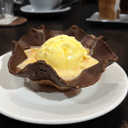 Foto de Affogato Canasto barquillo chocolate