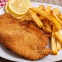 Foto de Milanesa con papas fritas
