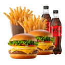 Foto de PROMO X2 - 2 Combos de Hamburguesa con Queso y Huevo