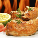 Foto de 1/4 de pollo al horno con guarnición a elección