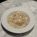Foto de Panzottis de calabaza y queso con salsa de hongos