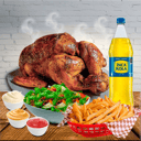 Foto de 1 POLLO + PAPAS + ENSALADA + 1/4 POLLO(SOLO PRESA) + INCA DE 1.5LT