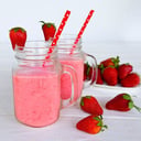 Foto de batido de fresa sin azúcar