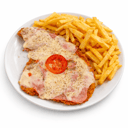 Foto de Milanesa Napolitana de ternera con guarnición 