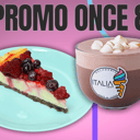 Foto de Promo Once Cheesecake 8 Con Chocolate Caliente