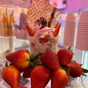 Foto de Fresas con Crema Helada