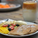 Foto de Pancakes de banana y harina integral