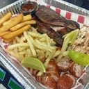 Foto de PARRILLADA  400Gr. carne ,pechuga, costilla y chorizo