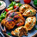 Foto de Pollo con fritas + docena de empanadas