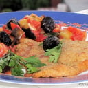 Foto de MILANESA DE PECETO CON VEGETALES ASADOS