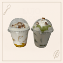 Foto de Fresas y duraznos con crema