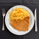 Foto de Milanesa con papas fritas