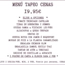 Foto de MENU TAPEO CENAS