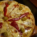 Foto de Pizza jamón y morrones