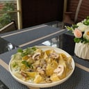 Foto de PAPPARDELLE SPEK E FUNGHI