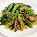 Foto de (094)豆豉鲮鱼炒麦菜