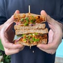 Foto de Sandwich girgolas barbacoa