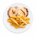 Foto de Hamburguesa Napolitana con guarnición