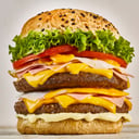 Foto de Hamburguesa doble completa + papas