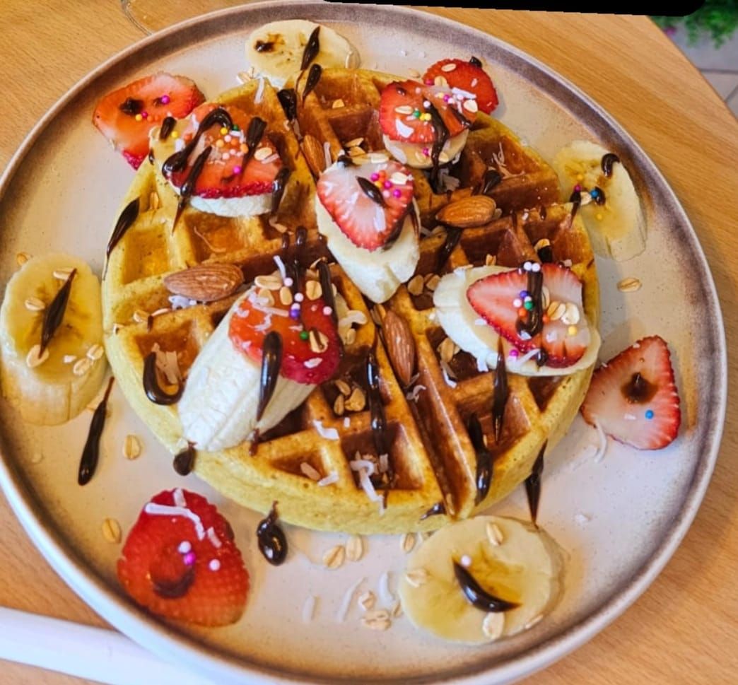Foto de Waffle sabor, naranja, choco avellana, dulce de leche