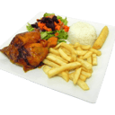 Foto de Bandeja con pollo asado
