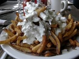 Foto de PAPAS CON ROQUEFORT Y SALCHICHAS