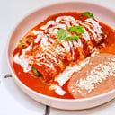Foto de Omelette en salsa Roja