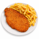 Foto de Milanesa de ternera con guarnición 
