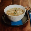 Foto de Crema de zapallo y choritos