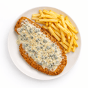 Foto de Milanesa Roquefort de Ternera con guarnición 