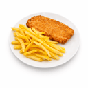 Foto de Milanesa de pollo con guarnición 