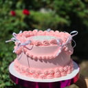 Foto de Torta de Vainilla decorada en crema 