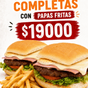 Foto de 2 HAMBURGUESAS COMPLETAS