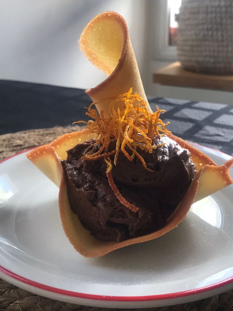 Foto de Mousse de chocolate y naranjas