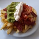 Foto de salchipapa chica italia