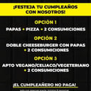 Foto de Menú cumple | Opción 1