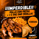 Foto de Pollo c/g + 1/2 doc criollas