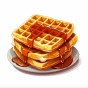 Foto de Waffle Con Nutella Plátano