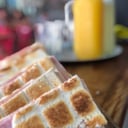 Foto de Tostado de miga , jamon y queso 