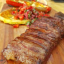 Foto de Entraña al Malbec con papa Rellena